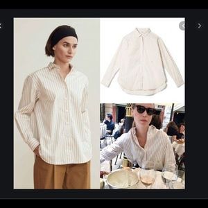 Toteme Capri Striped Poplin Shirt